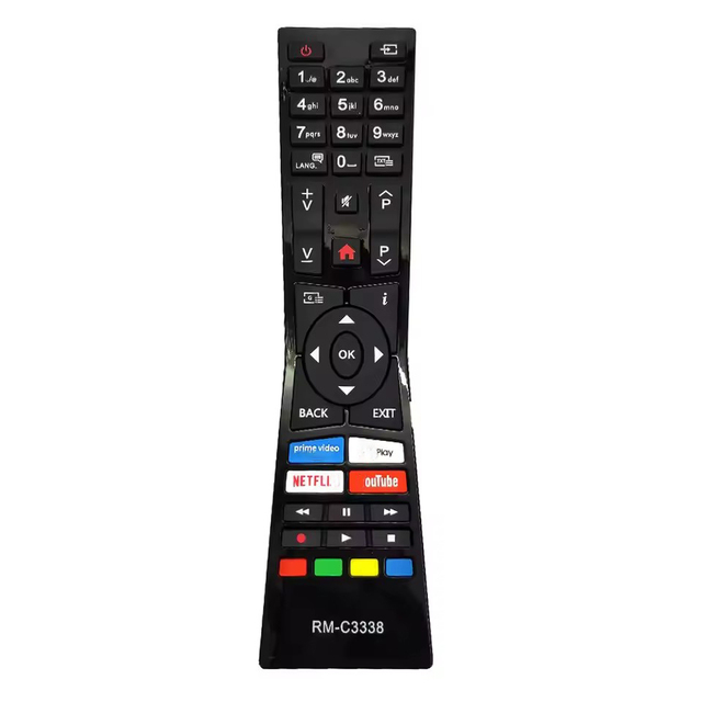 RM-C3338 433MHz Fixed Code Voice Wireless Remote AAA Battery 4 Buttons 8 Meter Range 2018/2019 Smart 4K UHD LED LCD TVs