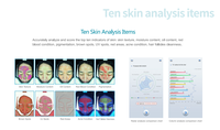Analyseur de peau facial IA multi-spectre Magic Mirror, analyseur de peau corporelle 3D pour tester les rides, les pigments et les pores