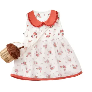 Großhandel Prinzessinnenkürze Kinderkleid Großhandel Frühjahr Sommer Kinderkleid ärmellos Mädchenkleider Babykleidung