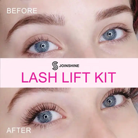 Kit de rehaussement de cils et de sourcils sans odeur, permanente rapide 5-8 min, sans acide thioglycolique, végétalien, lotion à la cystéamine HCL, semi-permanent
