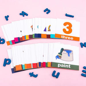 Tarjetas de memoria cognitivas del alfabeto para niños, juego de escritura de madera - Product Image 2