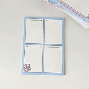 Nouvelles boîtes de blocs-notes colorés pour filles, design original, 11*8CM, 50 feuilles, impression UV, autocollants adhésifs - Product Image 3