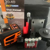 Niveau laser rotatif professionnel 360° 1v1h, laser vert, 2 lignes croisées, niveau laser vert, auto-nivelant