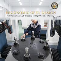 Machine de ponçage rotative à double tête avec commande PLC - Station de finition des surfaces latérales et supérieures pour quincaillerie métallique à haut volume
