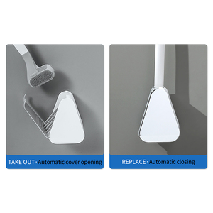 Brosse de toilette détachable Sanga personnalisée, nouvelle brosse de nettoyage ménager souple en silicone pour toilettes - Product Image 6