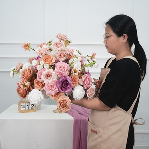 Wedding <b>table</b> Decor Artificial Flower Balls Centerpieces Silk Flower Balls Arrangement <b>Table</b> Flower for for Birthday Party Decor - Product Image 1
