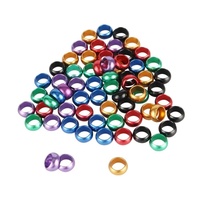 Anneaux pour pigeons voyageurs, anneaux en aluminium pour oiseaux de compagnie, anneaux pour pattes de perroquets, 8 mm, ronds