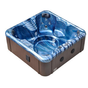 Bain à remous spa extérieur acrylique 4-5 places avec bain à remous massage spa froid plongeant jacu zzi baignoire - Product Image 5