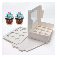 Boîte de Cupcake pliable personnalisée, pâtisserie blanche de mariage à emporter, nourriture, tarte aux œufs avec fenêtre d'emballage
