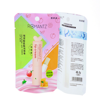 Sac d'emballage cosmétique étanche en plastique avec trous Pochette en mylar Pochettes debout stratifiées thermoscellées pour rouge à lèvres