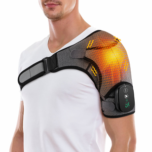 Masajeador eléctrico de cuello y hombros con calor cervical de pulso y características de alivio del dolor - Product Image 1