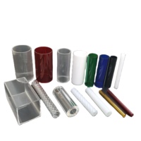 Tube acrylique PMMA haute pression LANDU avec usinage CNC, longueur personnalisable (2m/3m), forme ronde pour aquarium et décoration
