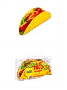 Produttore Cinese di Caramelle, Vendita all'Ingrosso di Gommose a Forma di Taco al Gusto di Frutta, Nuove Mini Gommose Taco, Snack Halal - Product Image 2