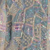 Veste bomber en maille transparente à paillettes personnalisée pour femmes