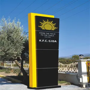 Factory Price Outdoor Illuminated Led Pylon Sign Advertising Illuminate Pylon Sign