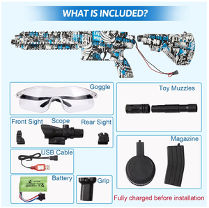 2024 M416 New Version Gel Blaster Gel <strong>Gun</strong> with Drum <strong>Hopper</strong> - Product Image 2