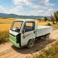 Petits véhicules électriques à quatre roues adaptés au transport de marchandises dans les fermes et les entrepôts