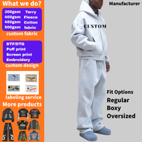 Fabricant de vêtements ODM/OEM Streetwear : T-shirt surdimensionné personnalisé avec logo, sweat à capuche brodé, survêtement et pantalon de jogging