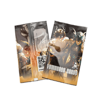 Pochette thermoscellable professionnelle OEM personnalisée pour booster pack de cartes à collectionner en PET/VMPET/PE avec impression en héliogravure