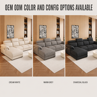 Ventes chaudes - Meubles de salon modernes et luxueux - Canapé en tissu avec dossier mobile - Tissu en velours, coton et lin - Canapé modulaire