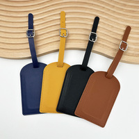 Étiquette de bagage en cuir PU unique Sunrise, logo personnalisé, étiquettes de valise personnalisées, porte-carte d'identité pour carte d'embarquement
