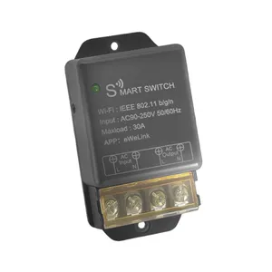 Ewelink APP WiFi Smart Home 30A Interruptor de alta Potência 1 canal Controle Remoto sem fio Módulo de Tensão Máxima Interruptor Inteligente