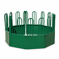 Heavy Duty Steel Round Bale Feeder for Cattle Livestock Feeder Ring Farm Feeding Trough OEM&ODM