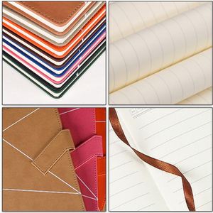 Cuaderno Ejecutivo Premium de Cuero PU A5, Libreta Profesional para Reuniones con Cierre Magnético y Marcador de Cinta de Seda - Product Image 3