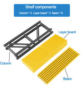 Estante de almacenamiento de almacén de acero sin pernos ajustable de 500Kg/capa, estantería de servicio medio personalizable para almacén - Product Image 3