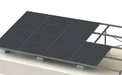 Support de suivi plat à axe unique panneau solaire supports de montage pour toit plat