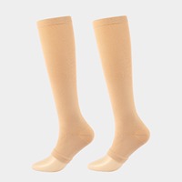 Chaussettes hautes à logo personnalisé, nouvelle collection, vente chaude, chaussettes de compression pour infirmières, pour hommes et femmes