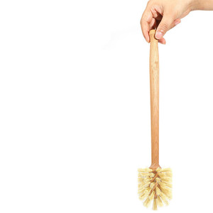Durable <strong>Wooden</strong> Handle Natural Sisal Cleaning <strong>Brush</strong> for Vase <strong>Toilet</strong> and Dish Cleaning - Product Image 2