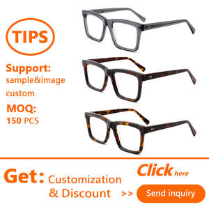 <span class=keywords><strong>2026</strong></span>年サンレイ新作高級デザイナーフレーム光沢ブラックスクエアメガネ男女兼用高品質アセテート光学メガネメーカー - Product Image 2
