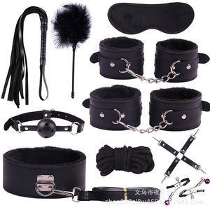 10-piece plush leather SM torture device <b>set</b>, <b>bondage</b> and erotic 10-piece <b>set</b>, wholesale women's alternative toys. - Product Image 3