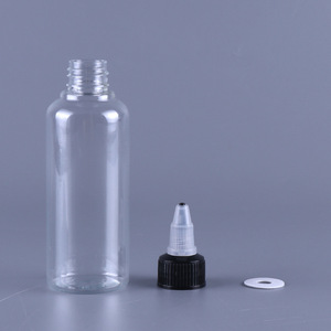 Vente en gros, pigments, encres, flacons PET reconditionnés 60 ml transparents à embout pointu, flacons à presser, flacons en plastique - Product Image 5