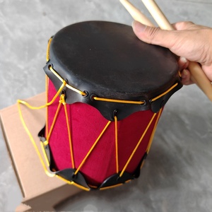 Wholesale Indian <b>Drum</b> Set With Drumsticks Percussion Instrument Early Educational Musical Instrument Cowhide Hand <b>Drum</b> for Kids - Product Image 3