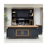 Bureau de travail en bois massif ergonomique avec grand plateau et tiroir de rangement pour bureau à domicile ou poste de travail de direction