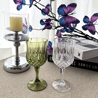 Gobelets en Plastique Polycarbonate, Verrerie en Plastique Cristal, Verres à Vin, Tasses en Verre, Coupes à Champagne en Polycarbonate Incassable, Acrylique Vintage