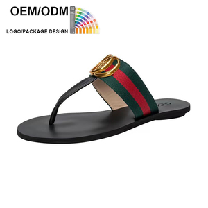 Sandali Bassi di Lusso Estivi da Spiaggia Ciabatte Infradito di Design in EVA PU <span class=keywords><strong>Pelle</strong></span> Scamosciata di Vacchetta OEM 2024 Nuovi all'Ingrosso da <span class=keywords><strong>Donna</strong></span> - Product Image 1