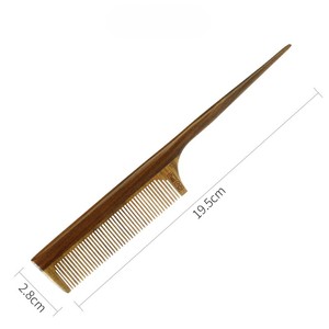 Commercio all'ingrosso di alta qualità salone di bellezza pettine in legno di sandalo personalizzato uso quotidiano di nozze uso domestico - Product Image 6