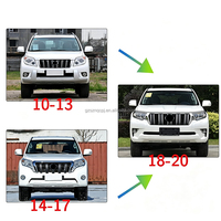 Kit de lifting pour Toyota Prado LC150 2010-2017, mise à niveau vers le style 2018, kit carrosserie, phares LED, feux arrière, calandre avant, pare-chocs, ensemble complet
