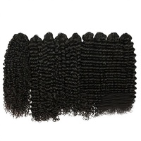 Extensions de cheveux humains bouclés birmanes au crochet, pré-bouclées, à pointe effilée, tresses invisibles torsadées pour styles bohèmes, cheveux au crochet
