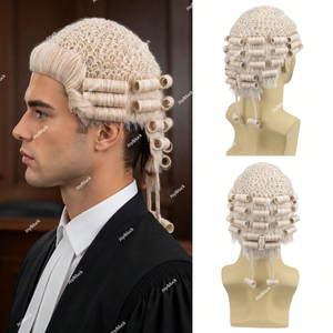 Peluca de Abogado Profesional para Hombre, Precio de Fábrica, 100% Hecha a Mano, de Alta Calidad, para Procurador - Product Image 1