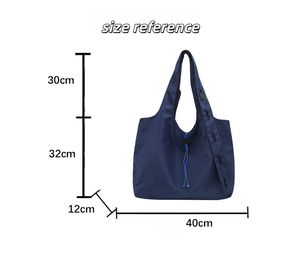 Sac fourre-tout à bandoulière en nylon avec sangle réglable, grande capacité, sac de shopping - Product Image 2