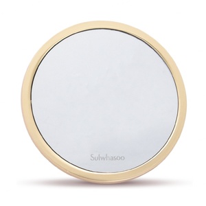 Ventes chaudes, miroir de maquillage portable miniature en métal doré avec logo personnalisé - Product Image 3