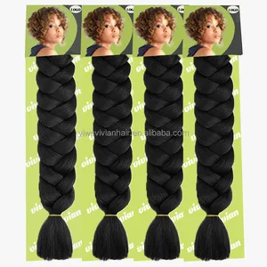 Vivian hair Larger Stock Synthetic Ombre Jumbo Braiding Hair 165G 82Inch Synthetic Jumbo Box Braids Hair