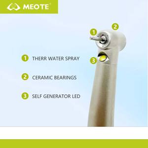 Светодиодная кнопка, стоматологический наконечник, высокоскоростная воздушная турбина, 2 отверстия, 4 отверстия - Product Image 3