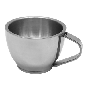 Wholesale Online Top Seller Stainless Steel Coffee <b>Cup</b> Set American Double Layer Restaurant with <b>Saucer</b> for Tea by - Product Image 3