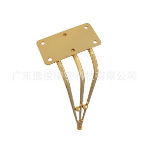 Yijun Long <b>Table</b> <b>Legs</b> 966 Gold Plated Metal Heavy Duty Modern Minimalist Furniture Hardware - Product Image 4