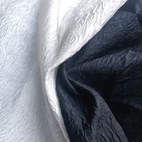 Tissu jacquard semi-transparent légèrement motifé en polyester/nylon organza bulle chiffon 3D floral pour femmes et garçons
